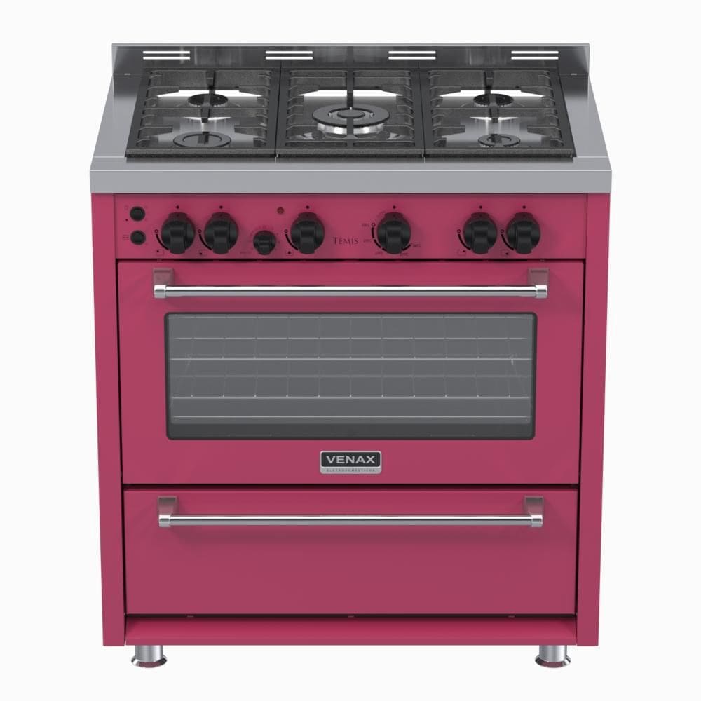 Fogao a Gas 5 Bocas Venax Temis Pink