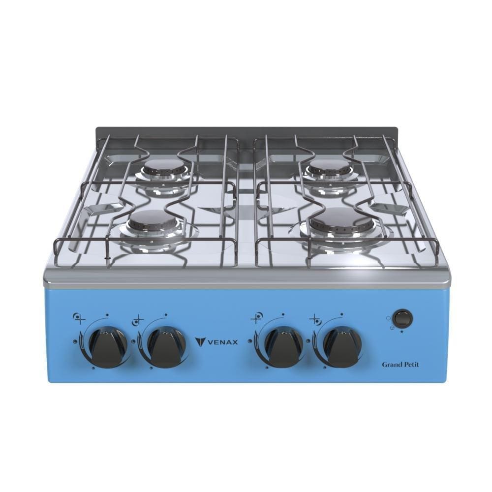 Fogao a Gas Portatil 4 Bocas Venax Grand Petit Vetro Azul