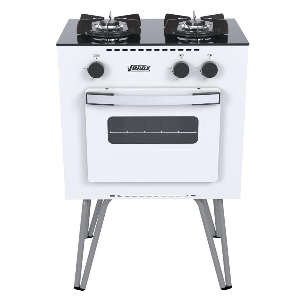 Fogao a Gas 2 Bocas Venax Mini Cook Branco