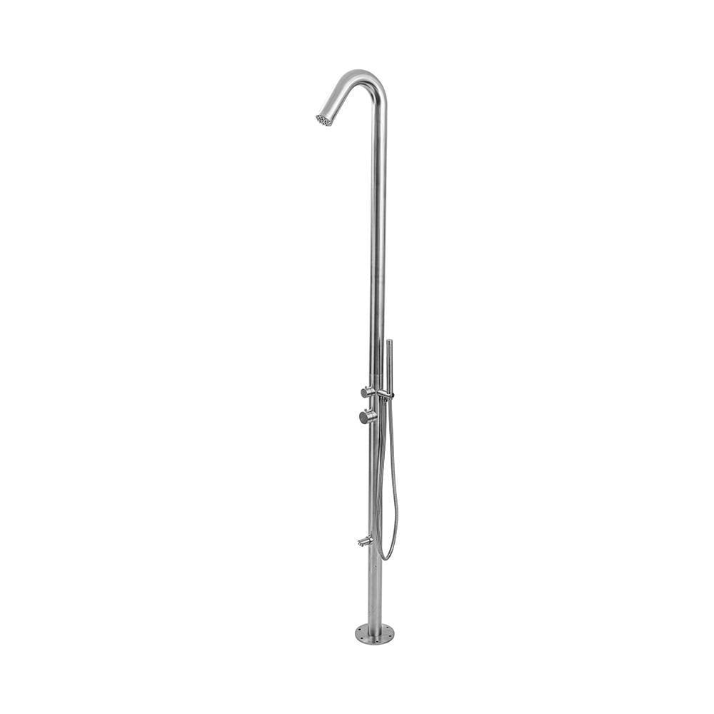 Ducha de Piso Para Área Externa Aço Inox 304 Pucumã Pingoo.casa - Prata Escovado