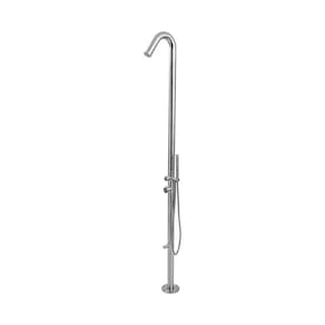 Ducha de Piso Para Área Externa Aço Inox 304 Pucumã Pingoo.casa - Prata Escovado