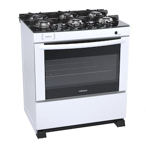 Fogao a Gas 6 Bocas Venax Delplus Vitreo BL Branco