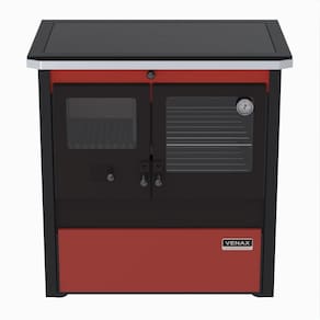 Fogao a Lenha Venax n 1 Le Corbusier Dupla Combustao Vermelho