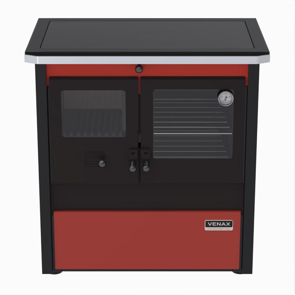 Fogao a Lenha Venax n 2 Le Corbusier Dupla Combustao Vermelho