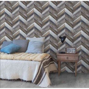 Papel de Parede EP3402 Madeira Chevron 10m x 0,53m