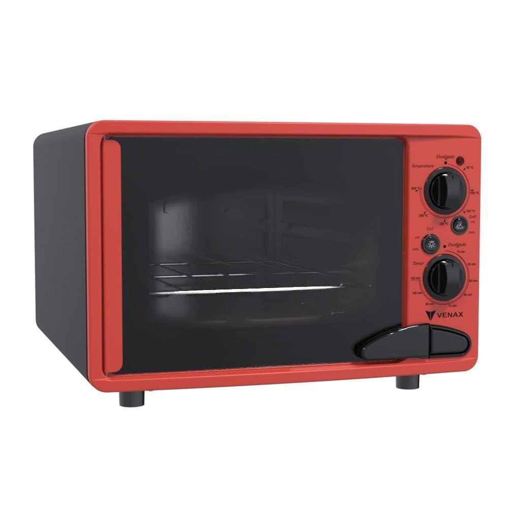 Forno Eletrico Venax 45L Classic Vintage Vermelho