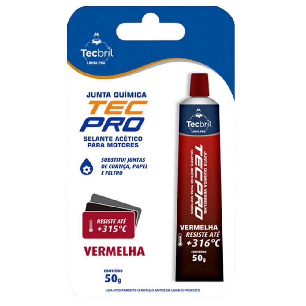 Silicone Motor Alta Temperatura Vermelho 50g Tecbril 5920020