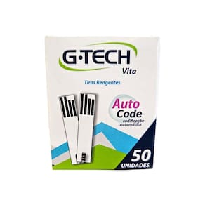 Tiras de Teste para Aparelho de Glicose Auto Code 50 Unidades G-Tech Vita