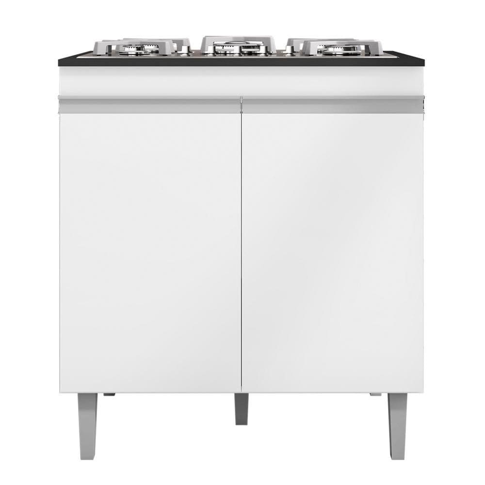 Balcão Cooktop Andréia 79cm com 2 Portas - AJL Móveis
