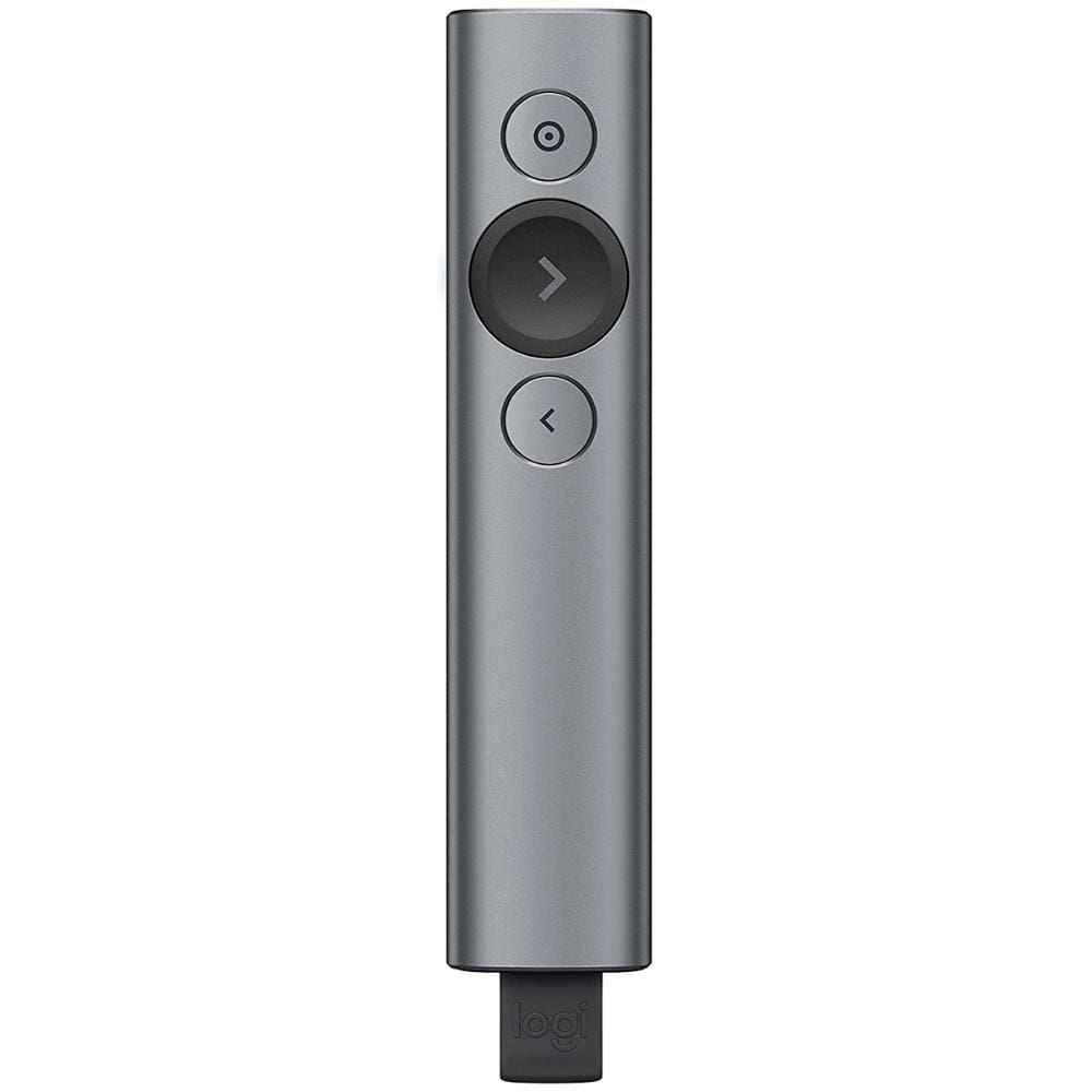 Apresentador Multimídia Mouse Pointer Logitech Spotlight - Bluetooth E Conector Usb Sem Fio - 910-005216