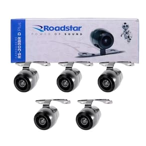 Kit 5 Câmeras De Ré Roadstar Dinâmica Tipo Borboleta - RS203BR