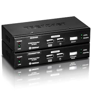 Kit extensor KVM TrendNet TK-EX4 - USB - via Cabo de Rede - Estenda teclado, mouse  até 100 metros