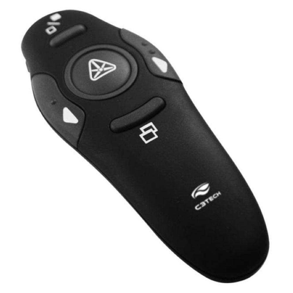 Apresentador Multimídia Laser Pointer C3 Tech Ap-400 - Conector Usb Sem Fio De Alcance Até 10M