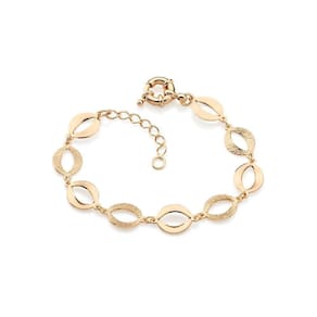 Pulseira Rommanel Folheada a Ouro 18k Elo Oval