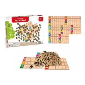 Brinquedo Educativo Formando Palavras 140PÇS Pais e Filhos