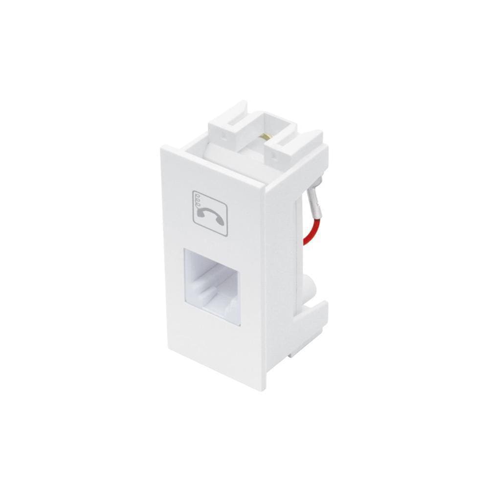 Módulo Telefone 4 Vias - Branco - 06220643 - Habitat/Elegance