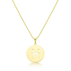 Colares De Signo Banhados A Ouro 18k Peixes