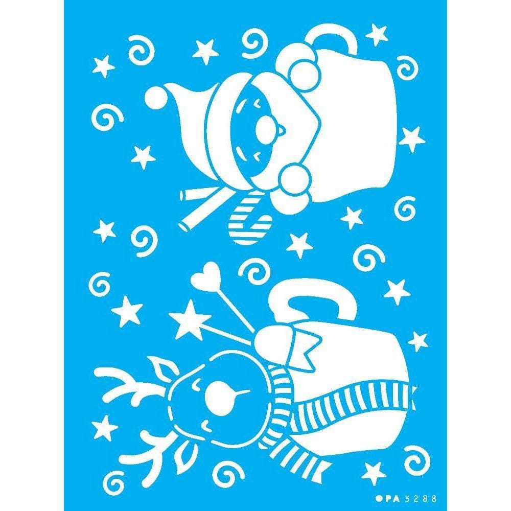 Stencil Opa 15X20 - 3288 - Natal Na Caneca