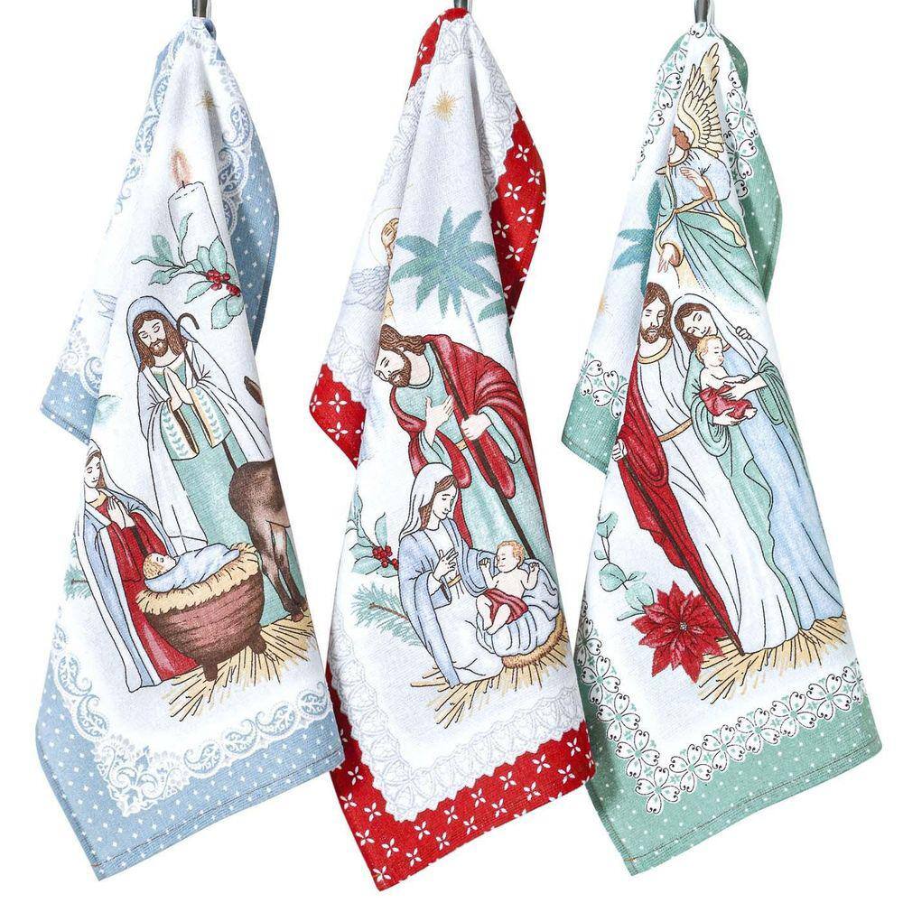 Kit 3 Pano Prato Copa Cozinha Dohler 100% Algodão Natal 103