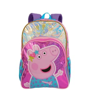 Mochila Grande Peppa Dots - Alças Reguláveis