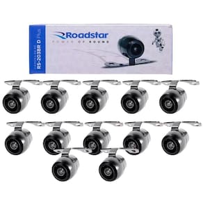 Kit 12 Câmeras De Ré Roadstar Dinâmica Tipo Borboleta - RS203BR