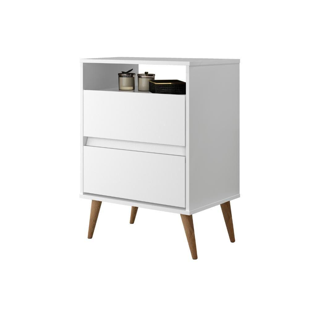 Mesa de Mesa de Cabeceira 2 Gavetas Lotus JA Móveis