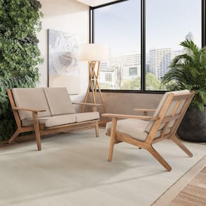 Poltrona Lótus 1 Lugar Acquablock Stain Castanho/Cinza