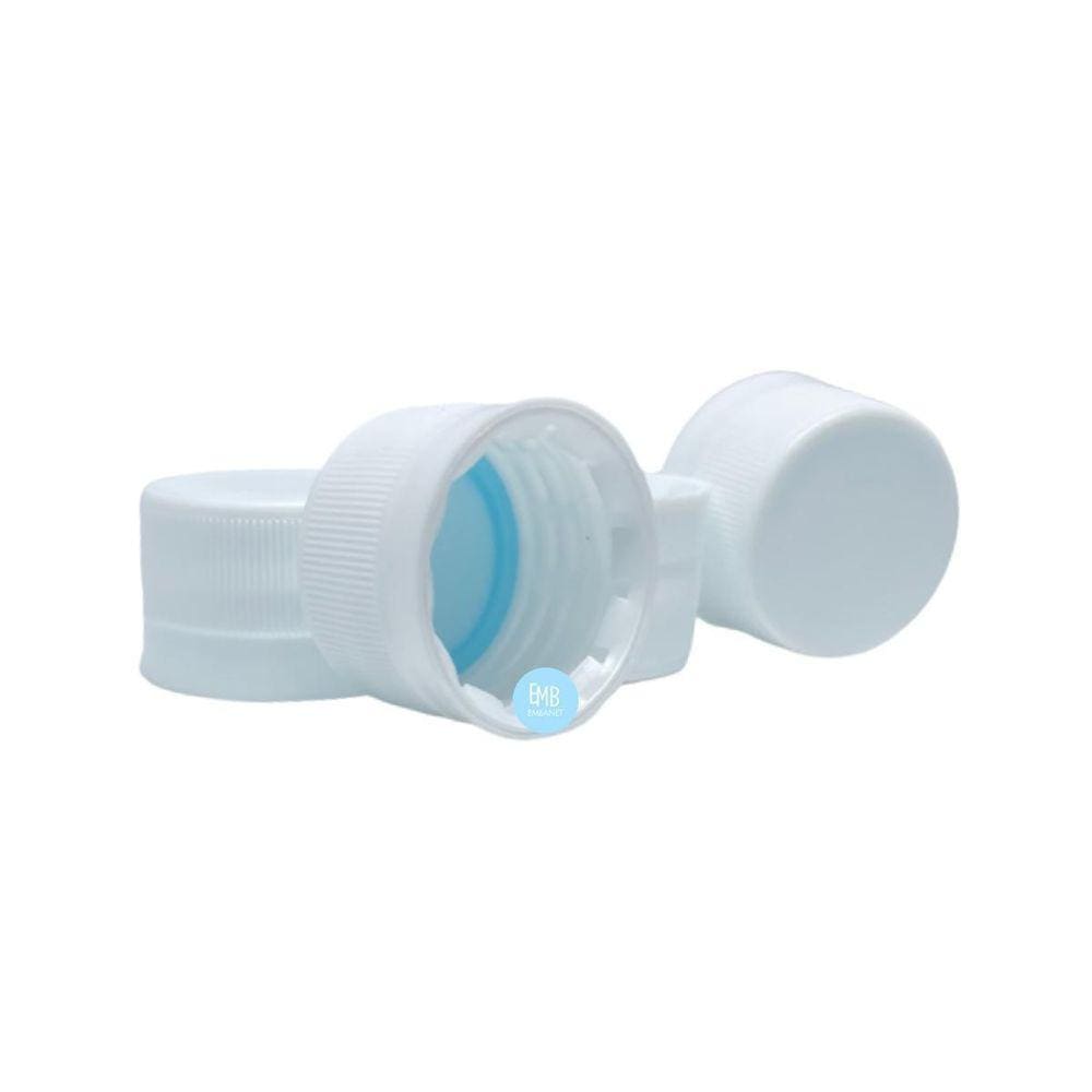 Tampinha Lacre Garrafa Plástica Frasco Pet Branca 28Mm 250Un