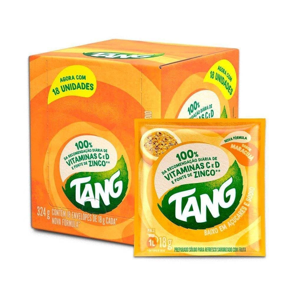 Refresco em Pó Tang Maracujá 18g Display com 18 Unidades