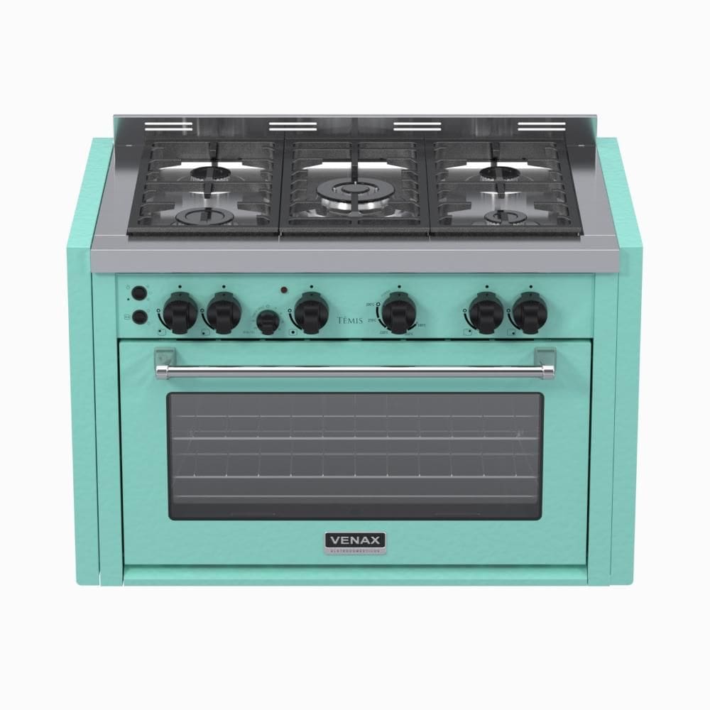 Fogao a Gas de Embutir 5 Bocas Venax Temis Verde