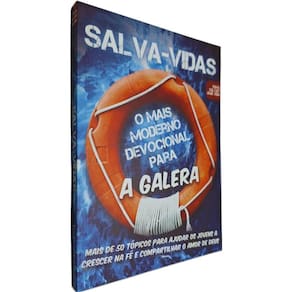 Livro Físico Salva-Vidas O Mais Moderno Devocional Para a Galera Mais de 50 Tópicos Para Ajudar Os Jovens A Crescer Na F