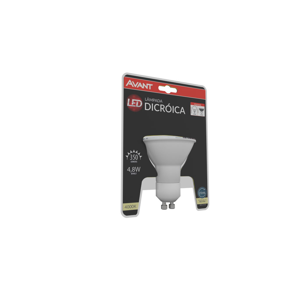Lâmpada Led Dicróica MR16 4,8W