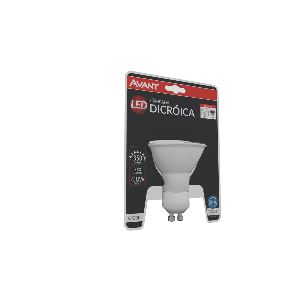 Lâmpada Led Dicróica MR16 4,8W