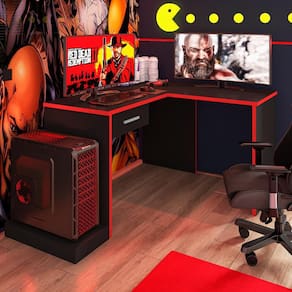 Mesa Gamer de Canto com Gaveta Wayra