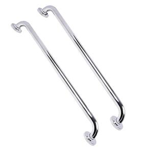 Alça Barra De Apoio Kit 5 Uni Inox Suporte Gestante Deficiente Acessibilidade Inox 70cm Banheiro Res