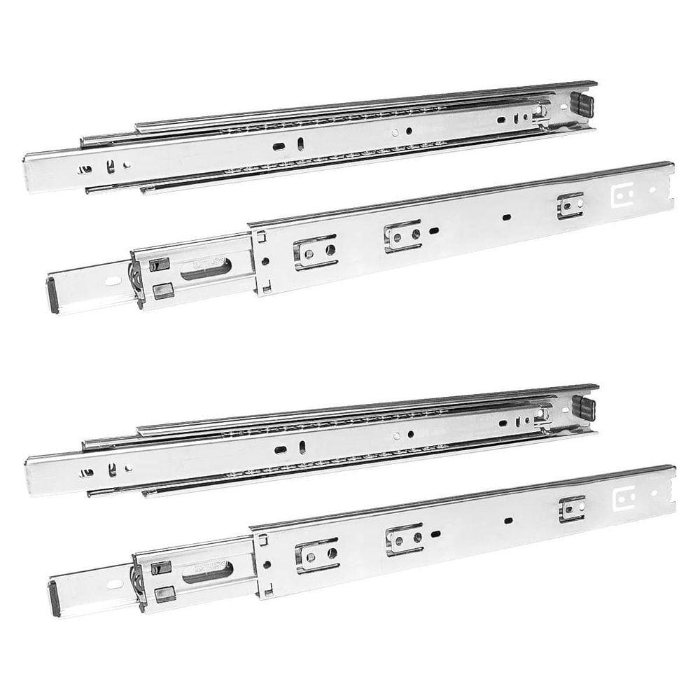 Corrediças Telescópicas 30cm 30kg - Aço Zincado 2 Pares