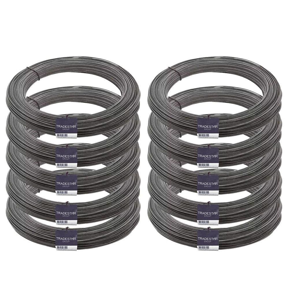 Arame Liso BWG 18 p/ Amarração de Ferragens - 10 Rolos 1KG - 10KG