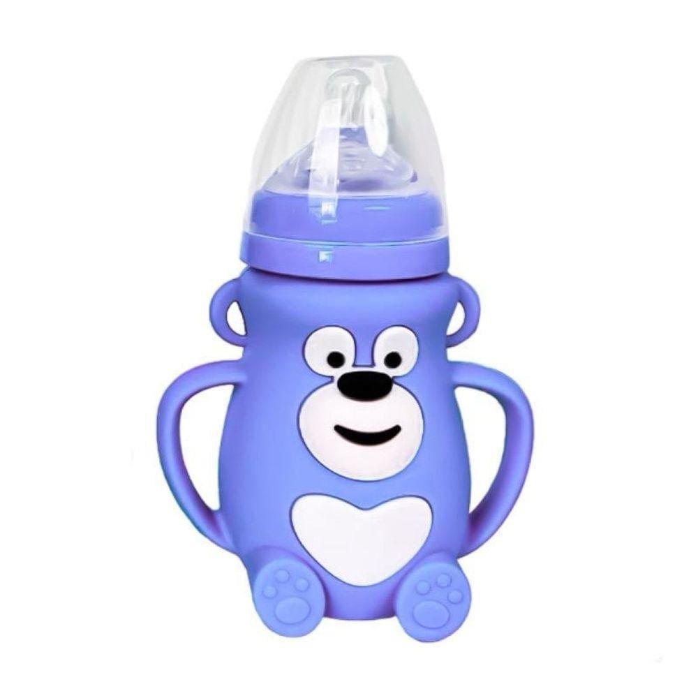 Copo Mamadeira Infantil Anti-Refluxo Azul 150ml