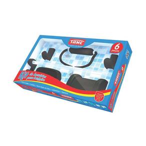 Kit Acessórios Plásticos Fame Preto 5 Anos Garantia