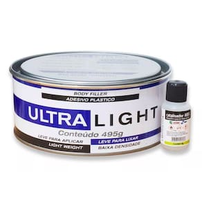 Massa Plástica Adesivo 495g Ultra Light Maxi Rubber