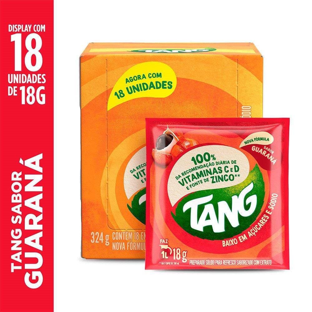Refresco em Pó Tang Guaraná 18g Display com 18 Unidades