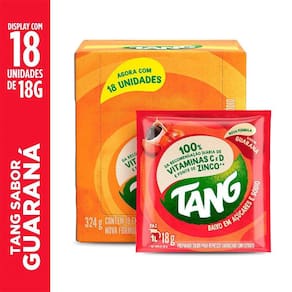 Refresco em Pó Tang Guaraná 18g Display com 18 Unidades