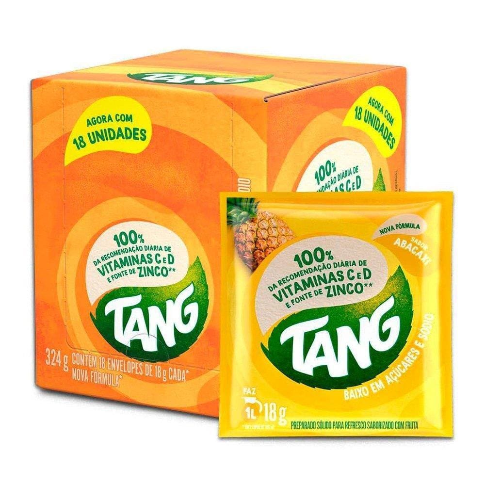 Refresco em Pó Tang Abacaxi 18g Display com 18 Unidades