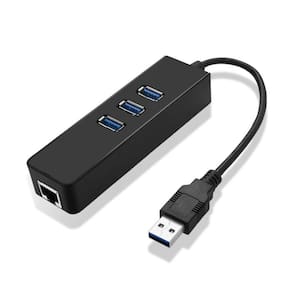 Adaptador USB para RJ45 - Gigabit - HUB 3 Portas USB 3.0 - CBU.34801