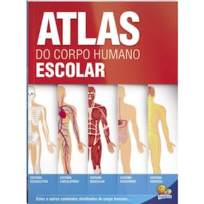 Livro Escolar Brochura Atlas do Corpo Humano Todo Livro