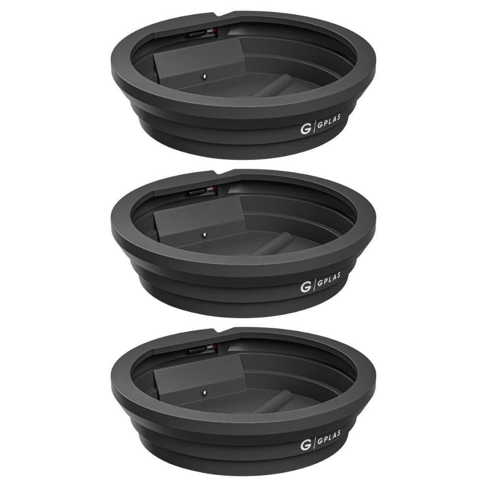 Kit 3 Bebedouros para Animais 250L Preto Gplas