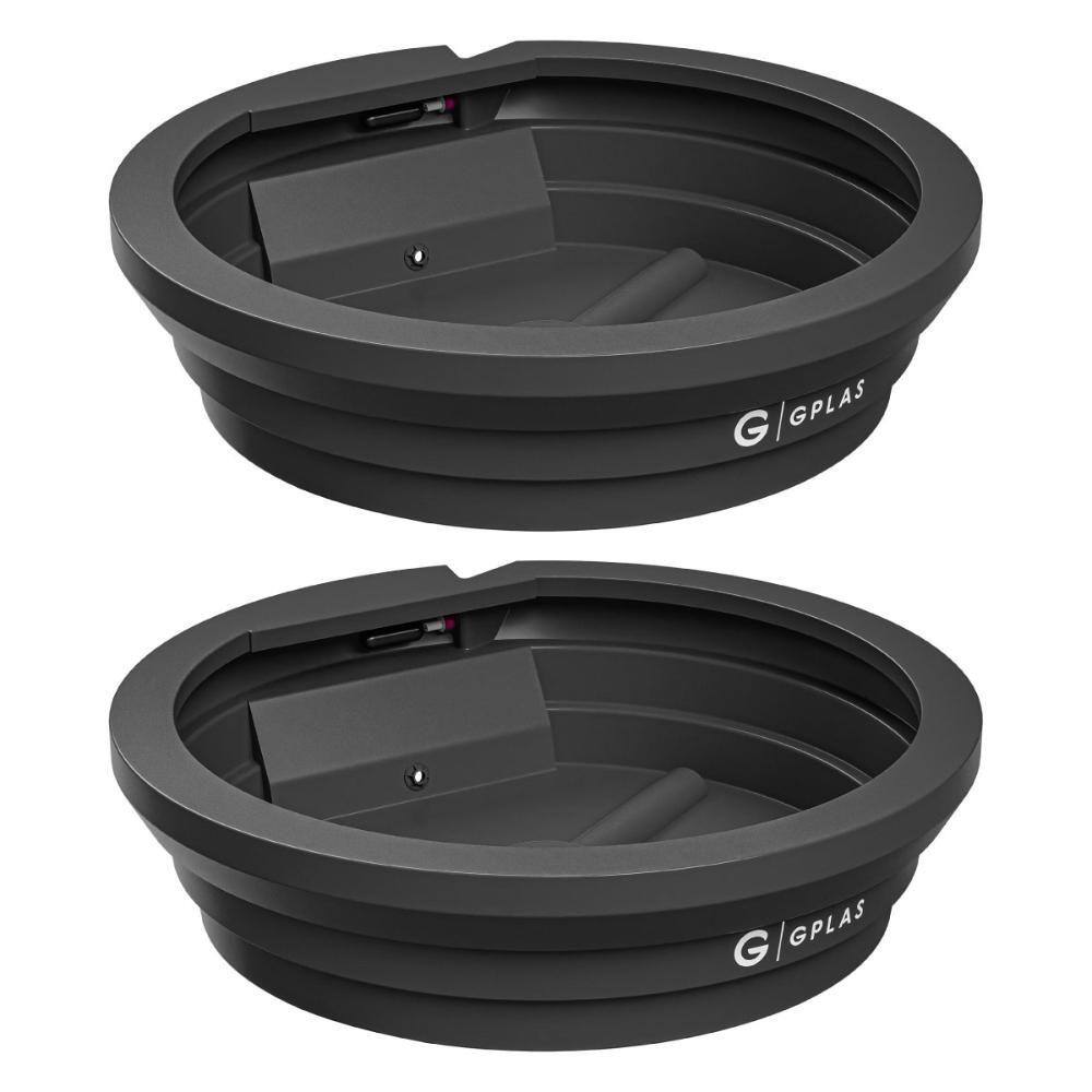 Kit 2 Bebedouros para Animais 250L Preto Gplas