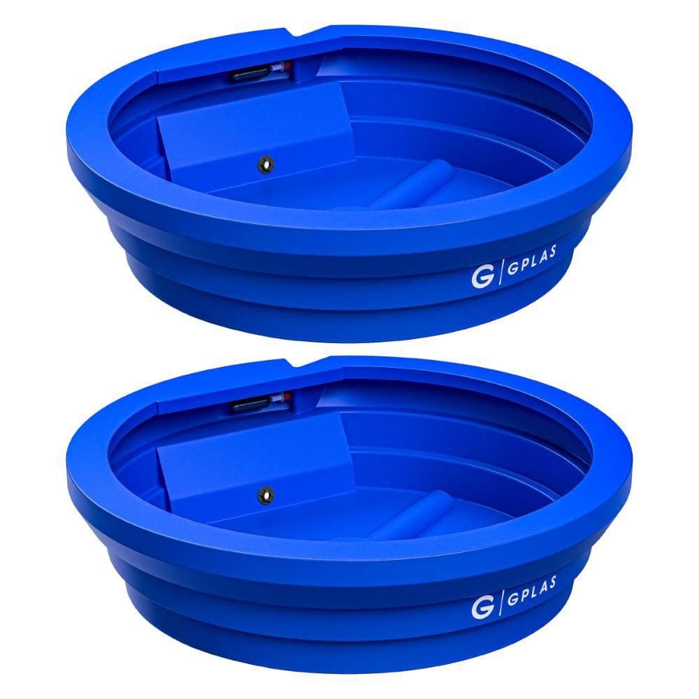 Kit 2 Bebedouros para Animais 250L Azul Gplas
