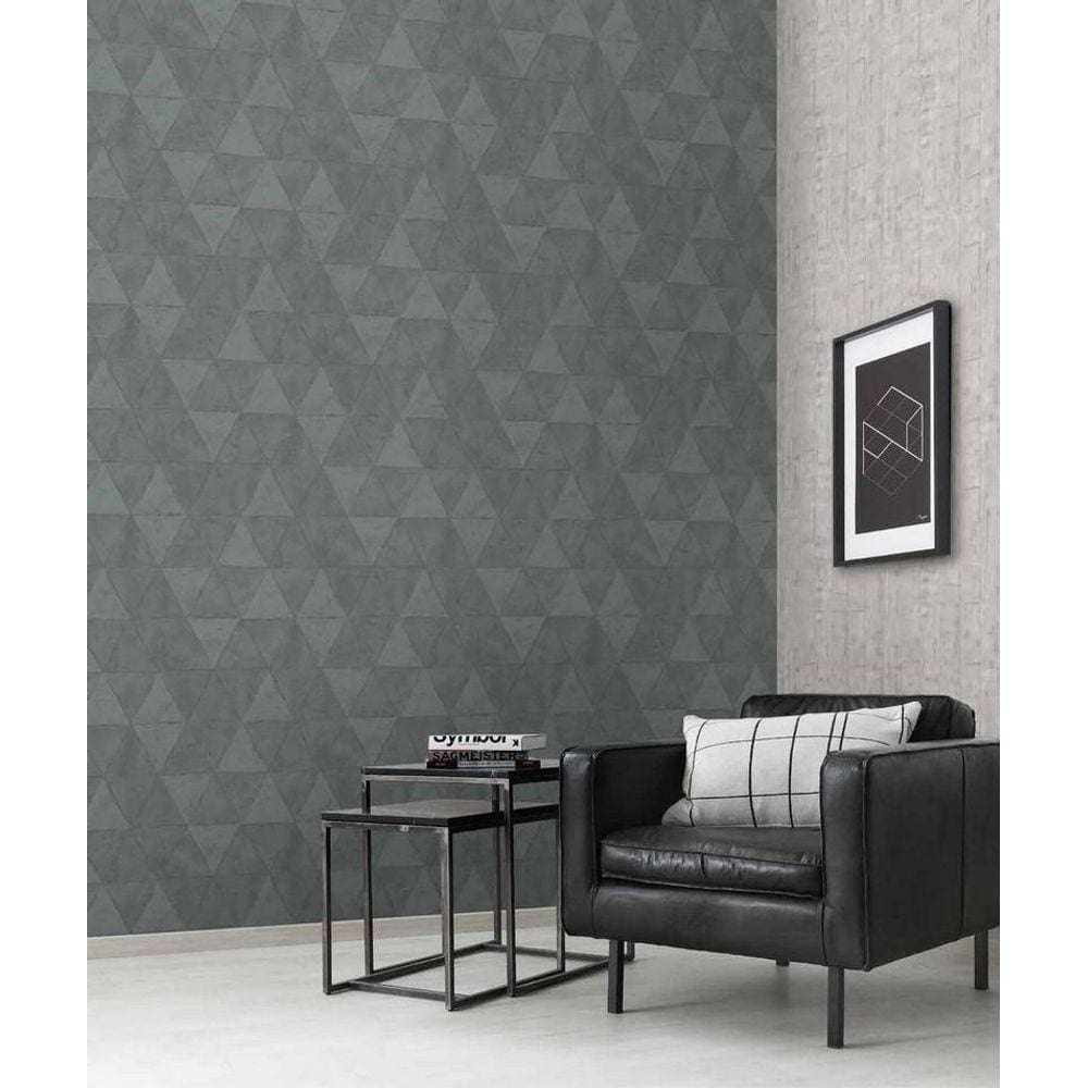 Papel Parede Infinity Pirâmide Verde If3102 Rolo: 10M X