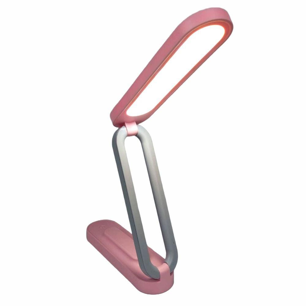 Luminária Led de mesa dobrável USB Rosa Magic Planet